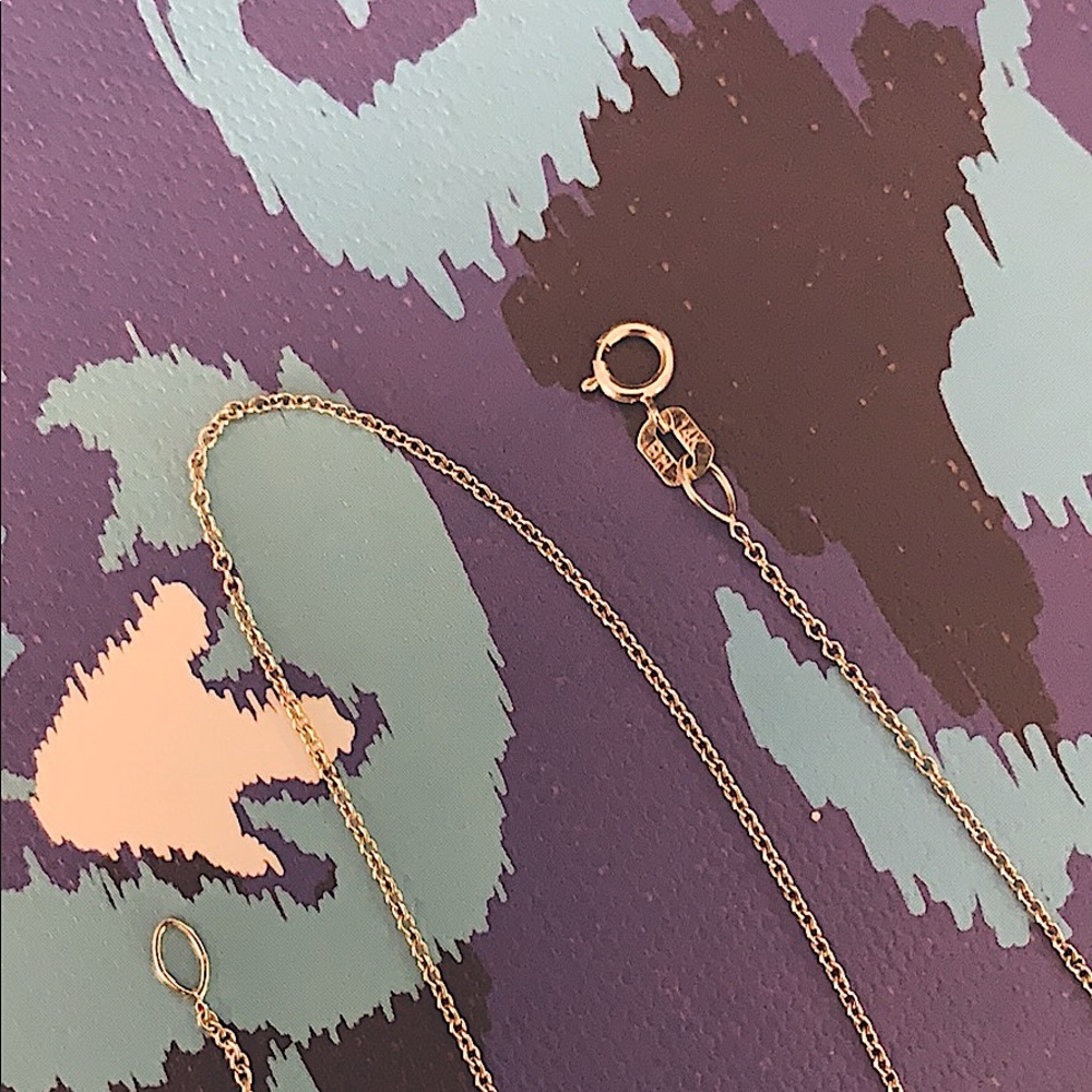 14k white gold chain